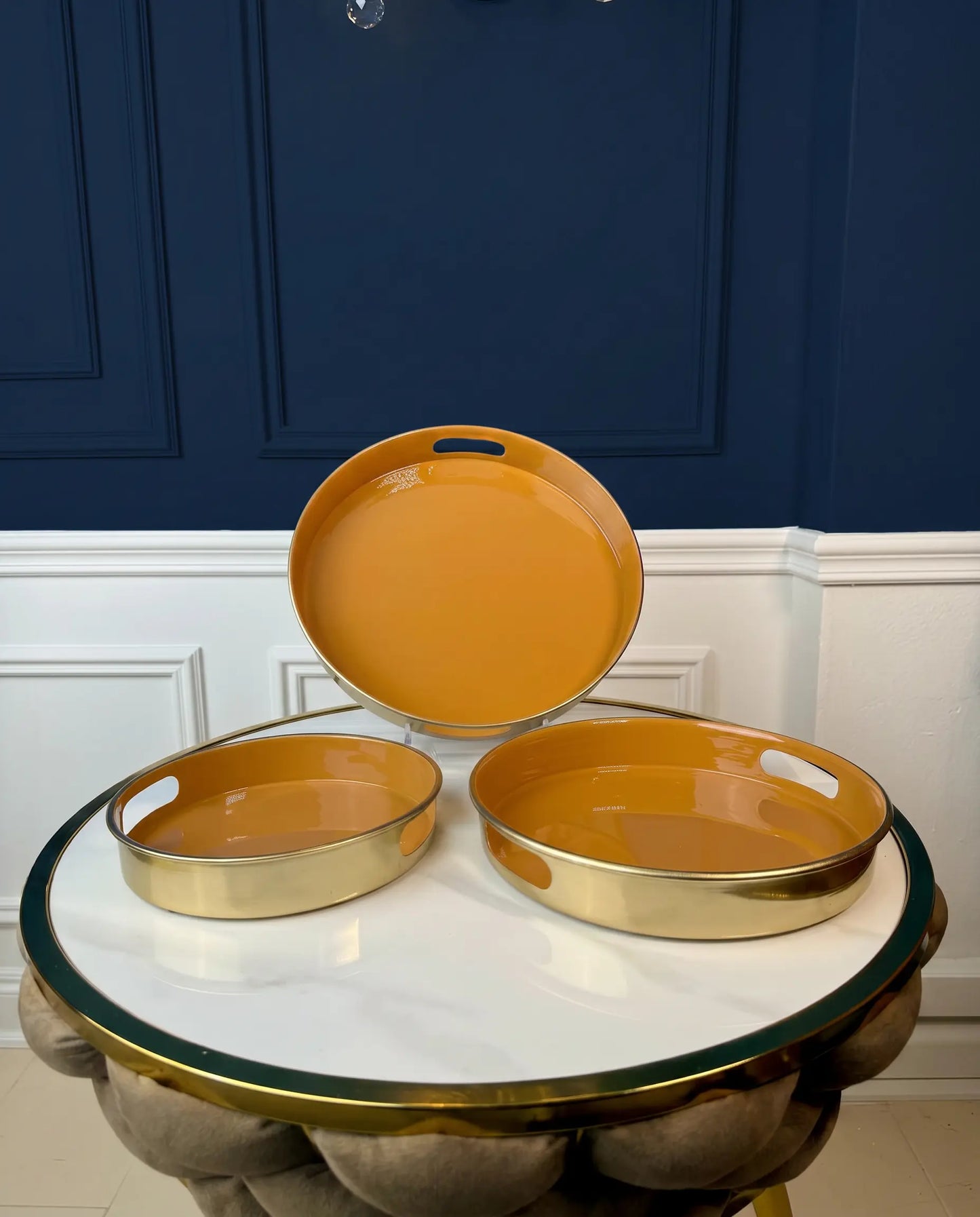 Plateau Luxe Blush et Or
