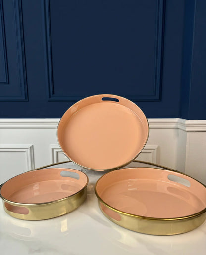 Plateau Luxe Blush et Or
