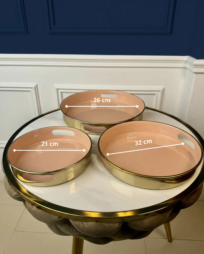Plateau Luxe Blush et Or