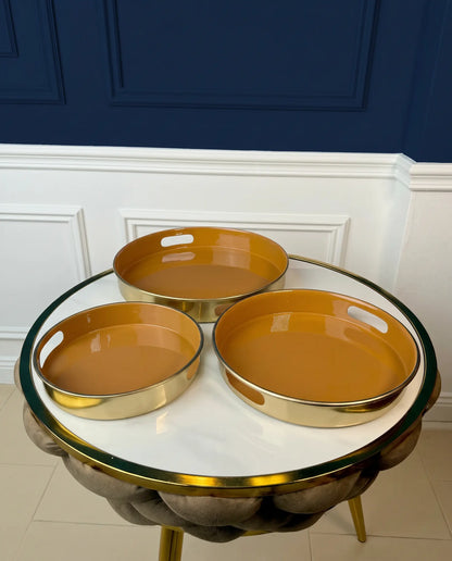 Plateau Luxe Blush et Or